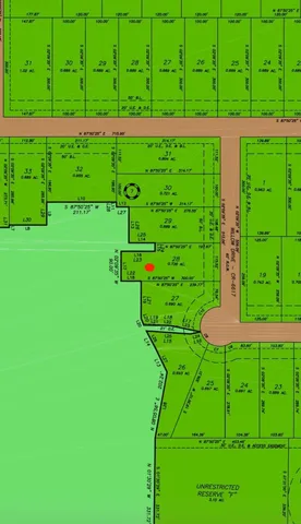 a view of a park with swings