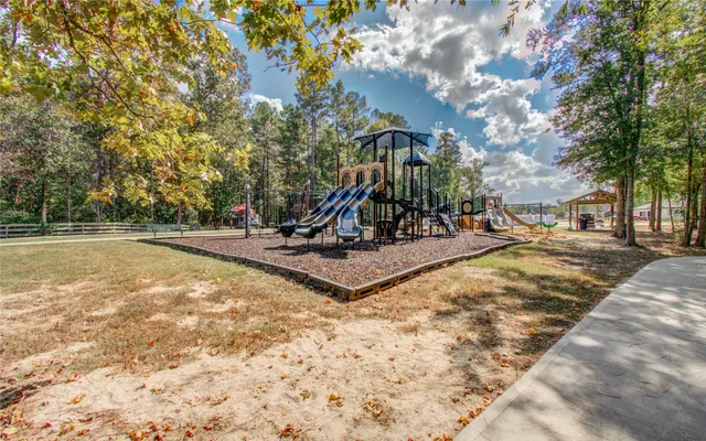 a view of backyard with trees