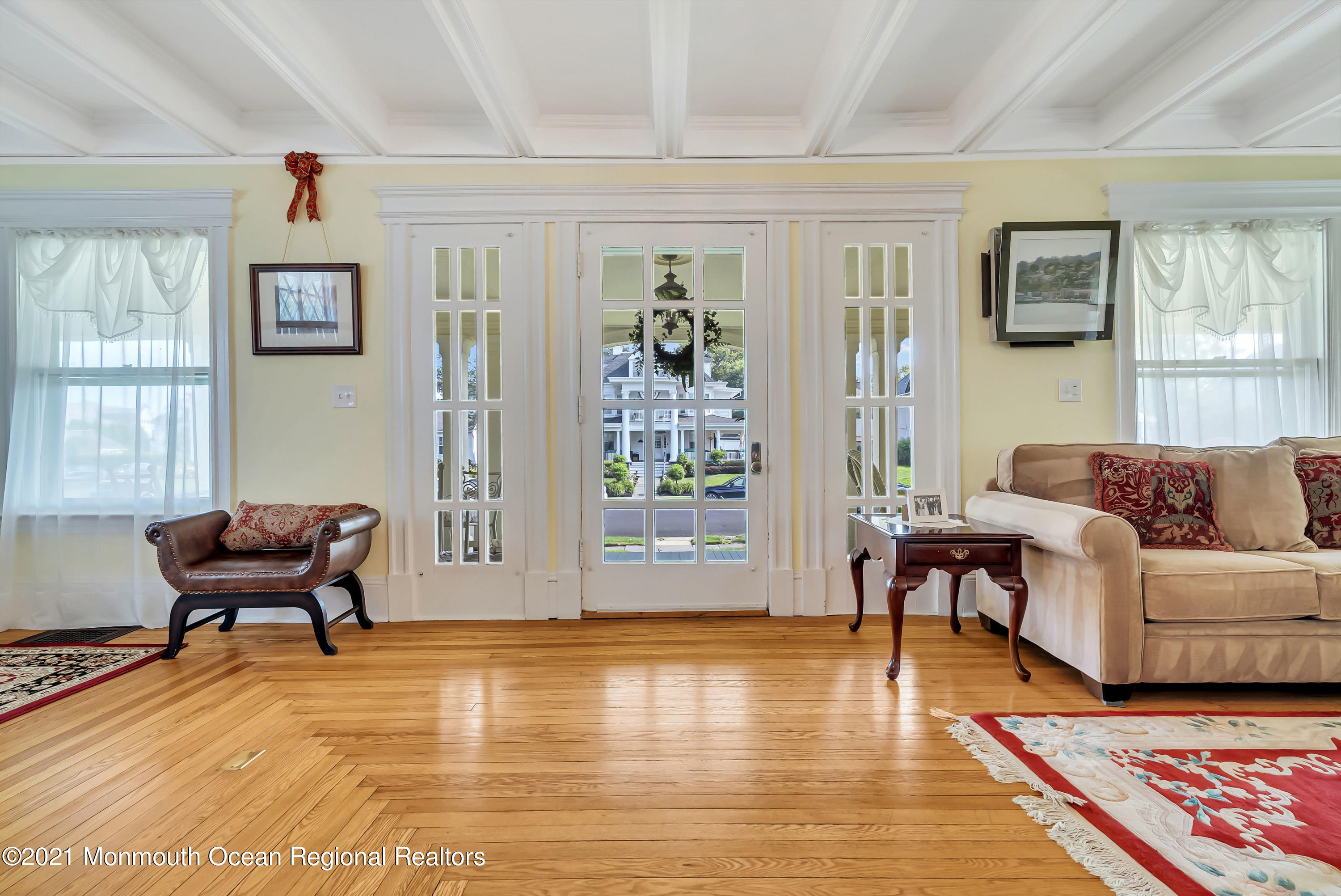 236 Allen Avenue Allenhurst, NJ 07711 - Photo 13 of 46 a living room with furniture and a wooden floor