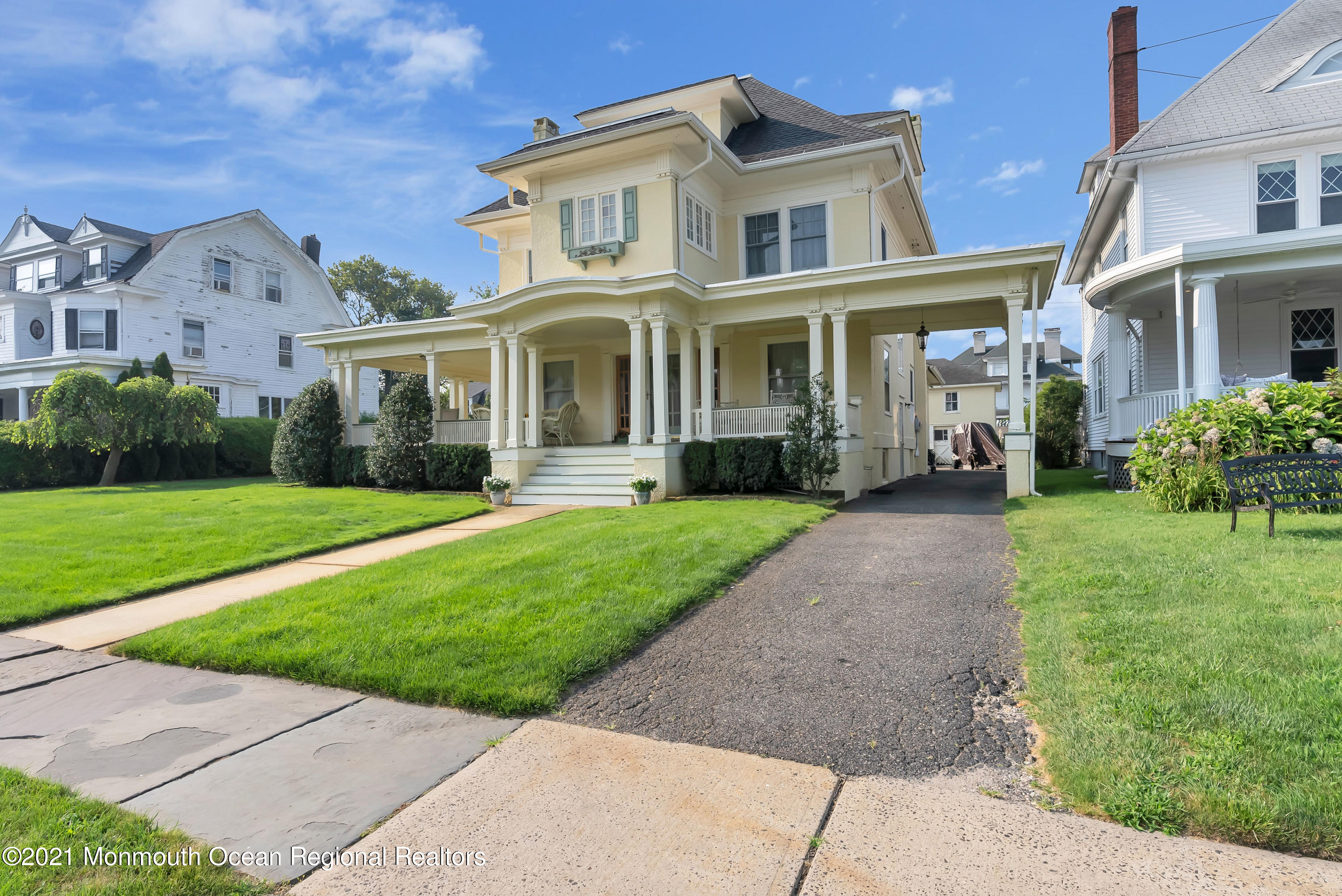 236 Allen Avenue Allenhurst, NJ 07711 - Photo 3 of 46 a front view of a house with garden