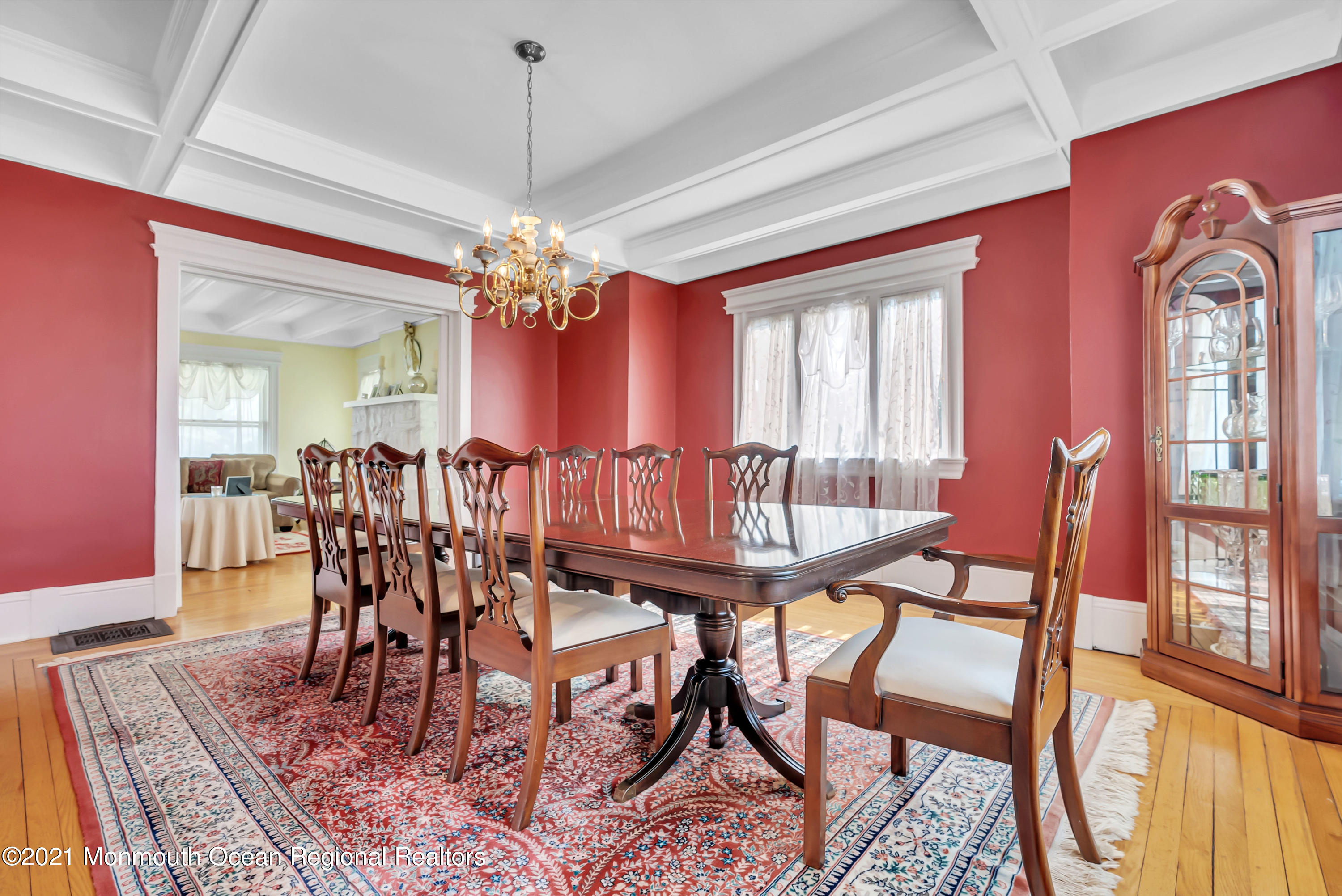 236 Allen Avenue Allenhurst, NJ 07711 - Photo 22 of 46 a view of a dining room with furniture window and wooden floor