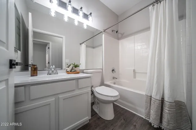 a view of a wooden door