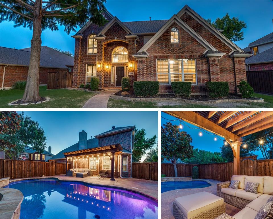 a view of a house with a couches in a patio