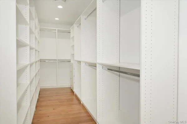 a view of a walk in closet