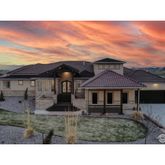 a view of a yard in front of house