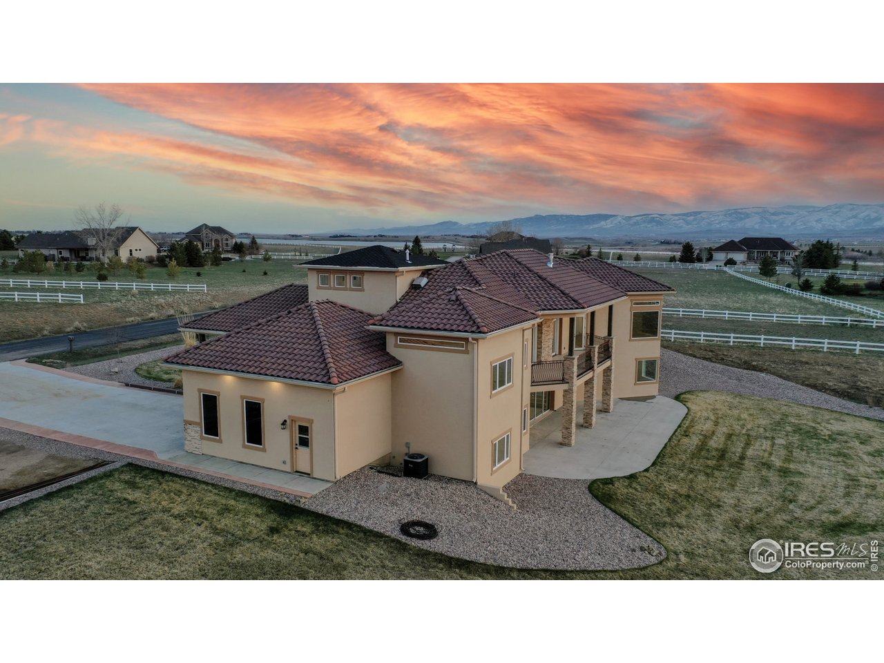 424 Grayhawk Road Fort Collins, CO 80524 - Photo 33 of 40 a aerial view of a house with a yard