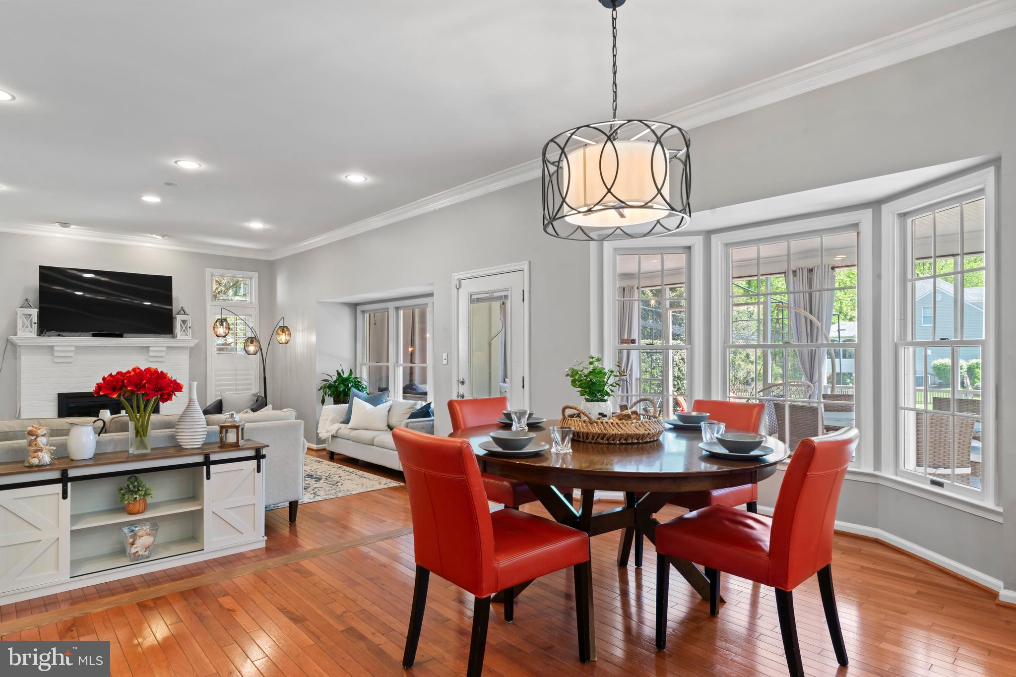 2519 Fallon Drive Herndon, VA 20171 - Photo 18 of 107 a view of a dining room with furniture wooden floor and chandelier
