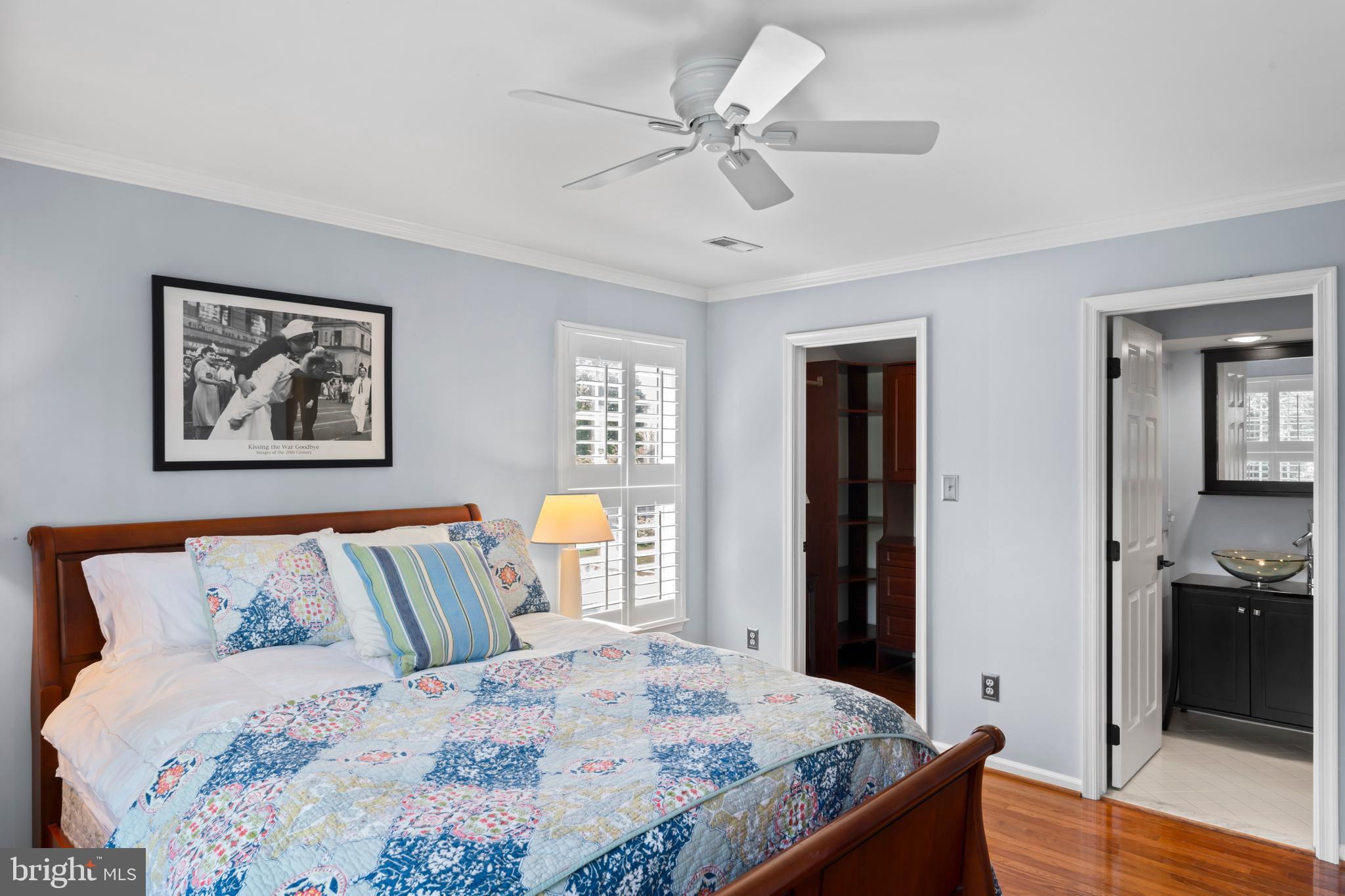 2519 Fallon Drive Herndon, VA 20171 - Photo 39 of 107 a bedroom with a bed and wooden floor