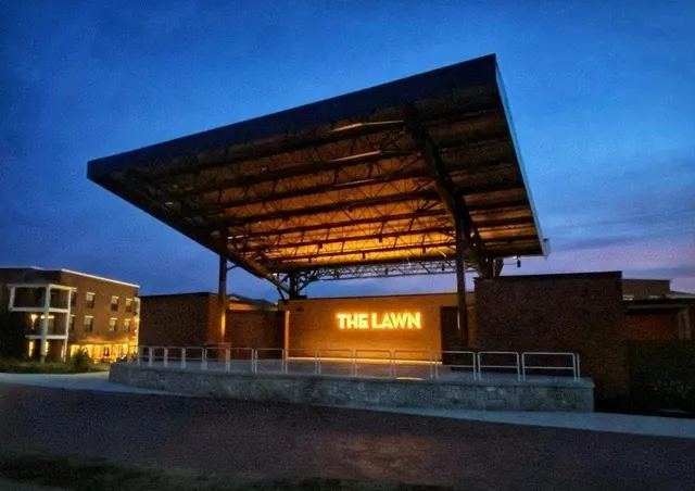 a view of pool with outdoor seating