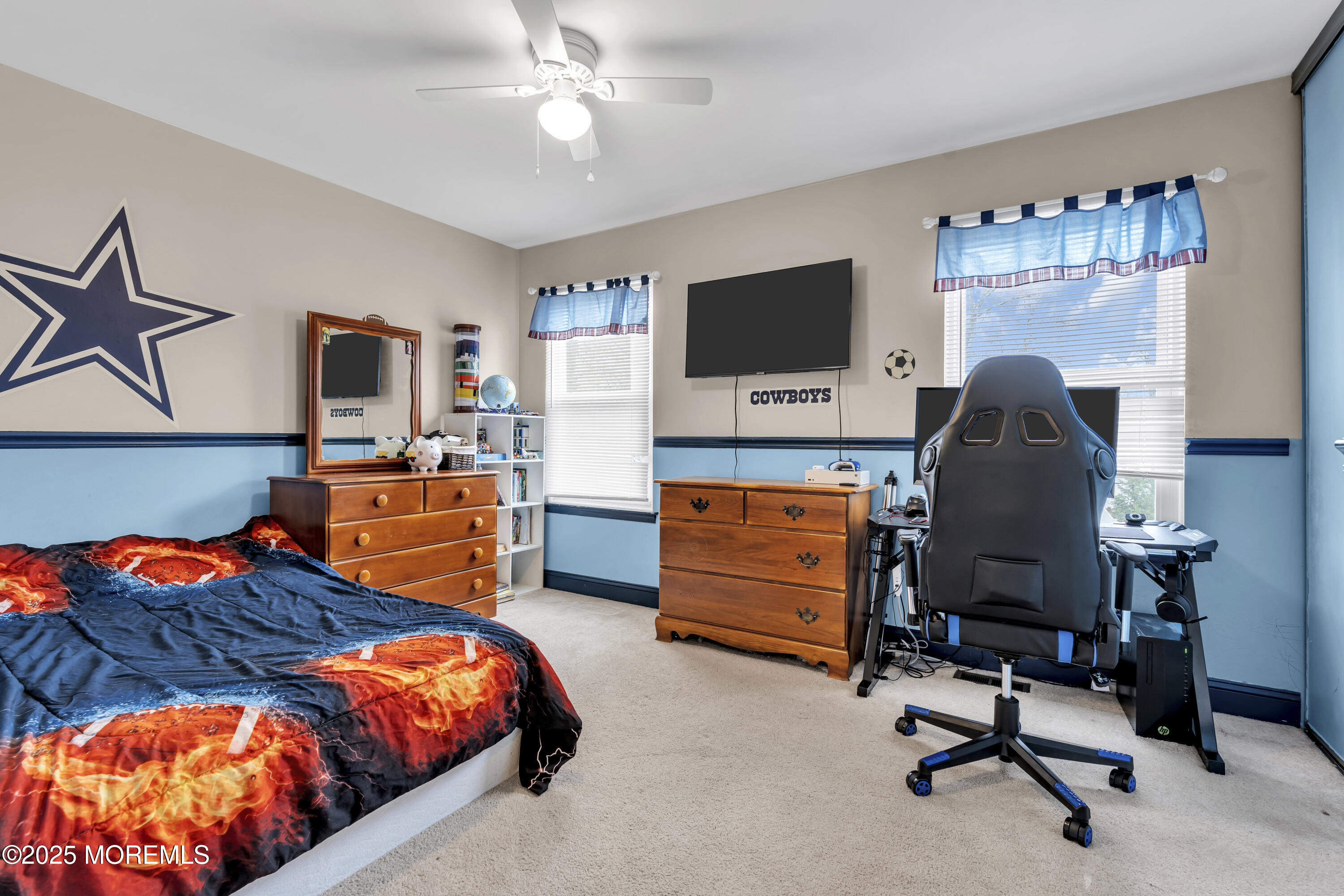 36 Appletree Road Howell, NJ 07731 - Photo 30 of 38 a bedroom with furniture and a flat screen tv