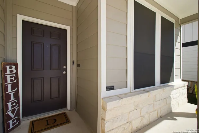 a view of front door