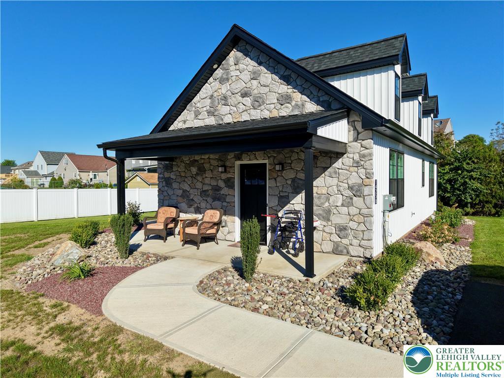 1425 Howertown Road, Unit B Catasauqua, PA 18032 - Photo 30 of 30 a view of a house with a patio