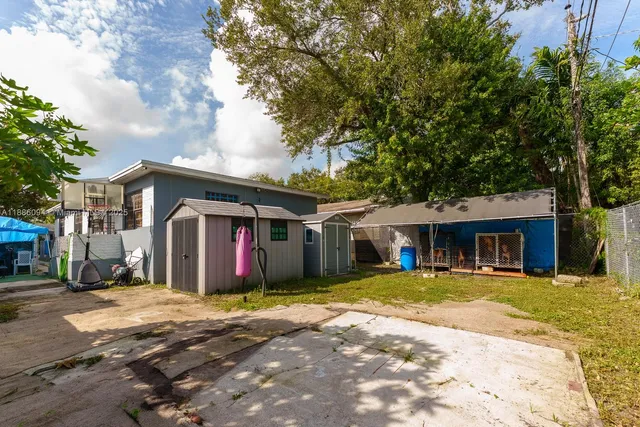 a view of a house with a patio