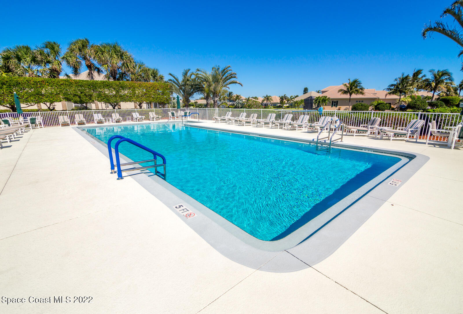 245 Clyde Street Melbourne Beach, FL 32951 - Photo 37 of 47 a view of swimming pool with outdoor seating