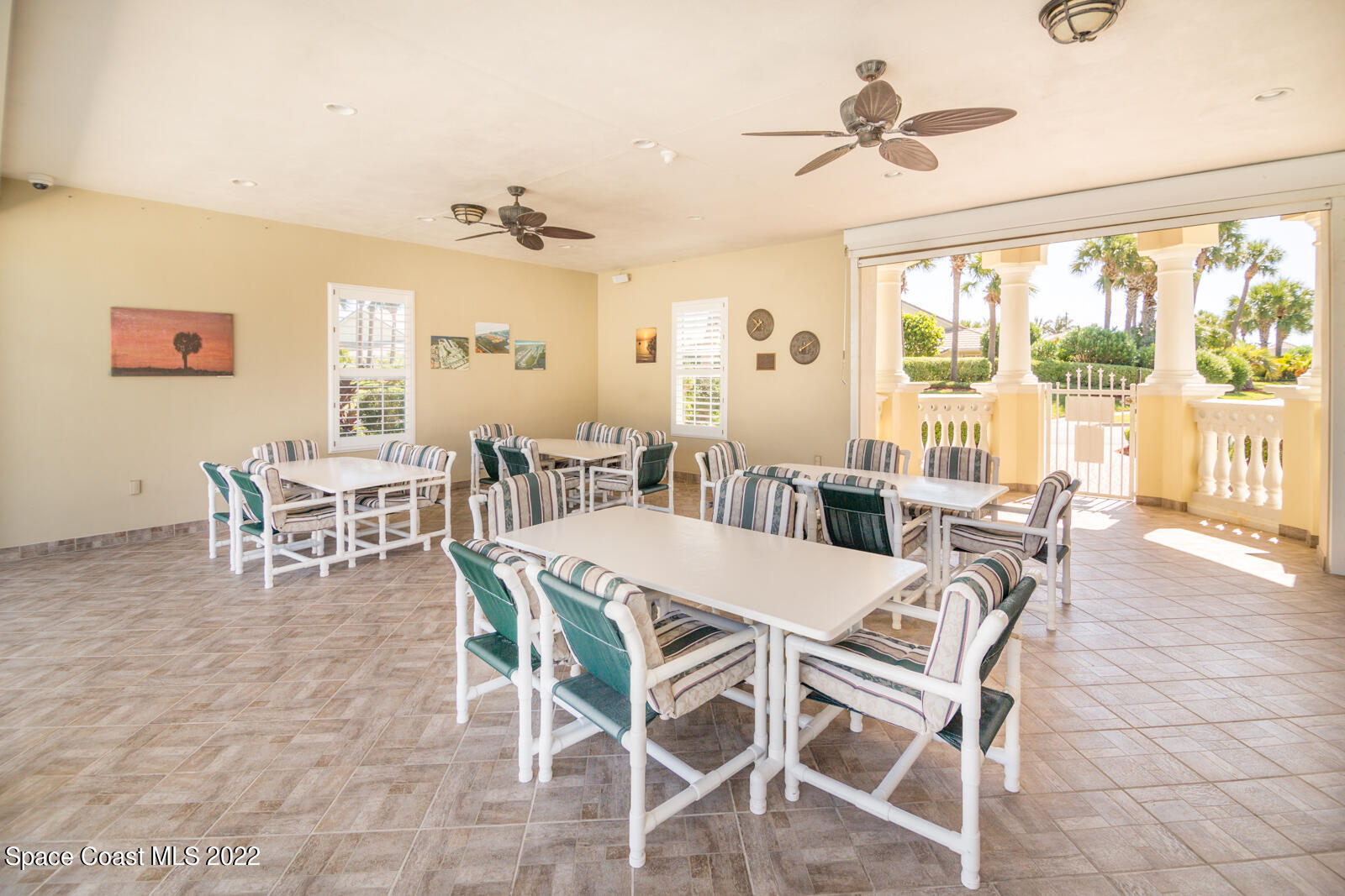 245 Clyde Street Melbourne Beach, FL 32951 - Photo 38 of 47 a view of a dining room with furniture window and outside view