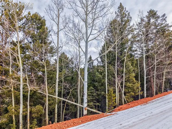 a view of a balcony with trees