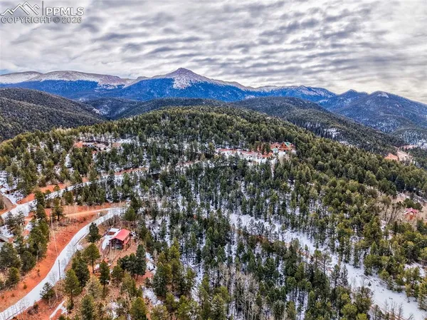 a view of city and mountain