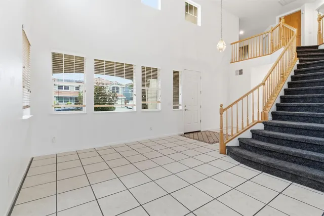 a view of an entryway with staircase