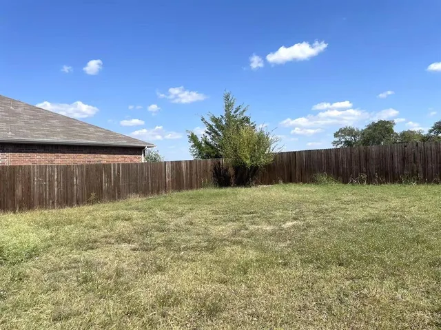 a backyard of a house