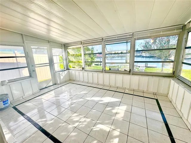 a view of a large window with an outdoor space