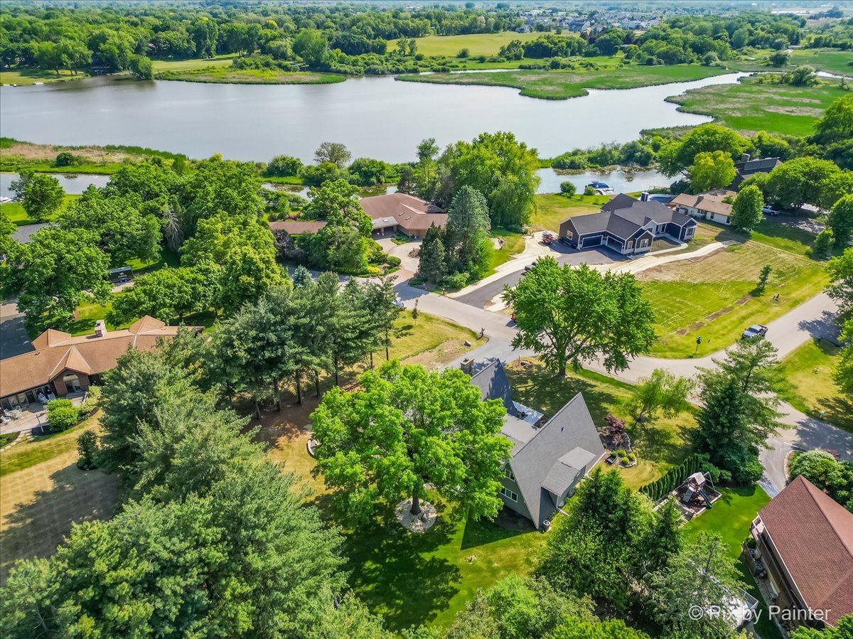 2628 Knob Hill Road Johnsburg, IL 60051 - Photo 13 of 43 an aerial view of lake and residential houses with outdoor space