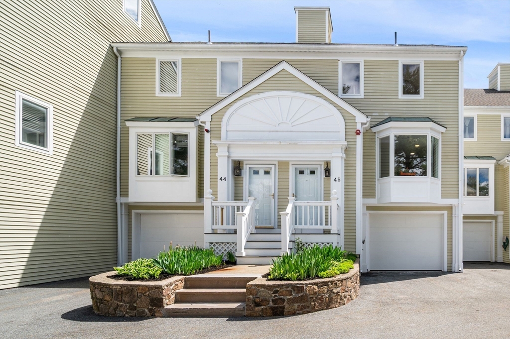 a front view of a house