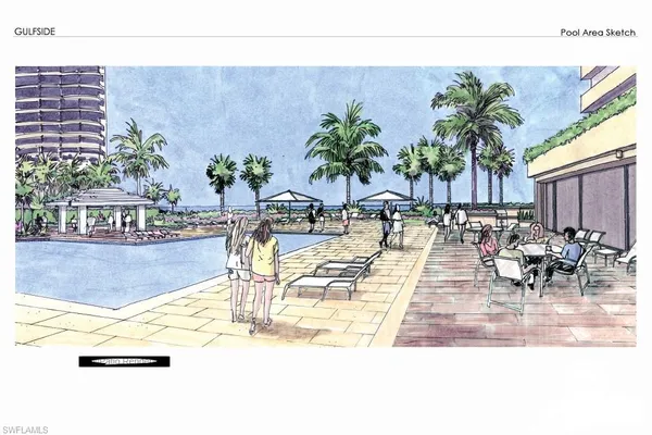 a view of outdoor space with seating area