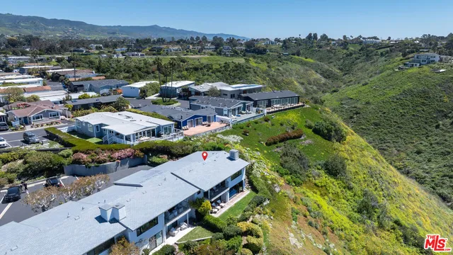 an aerial view of multiple house