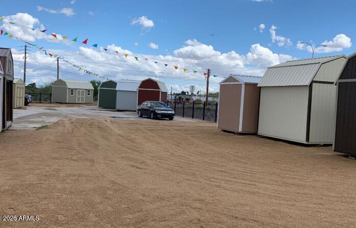 a view of a livingroom with furniture and a chandelier