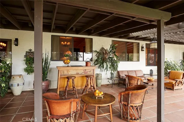 a view of a back yard from a window