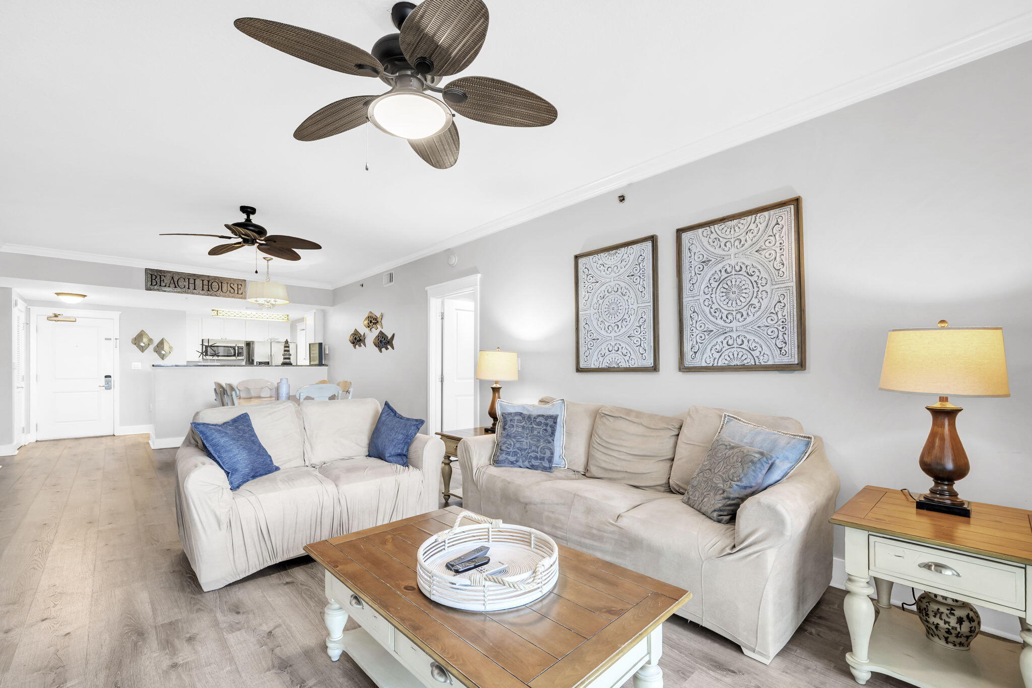 1110 Santa Rosa Boulevard, Unit A231 Fort Walton Beach, FL 32548 - Photo 15 of 59 a living room with furniture and a chandelier