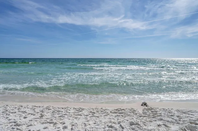 a view of beach and ocean