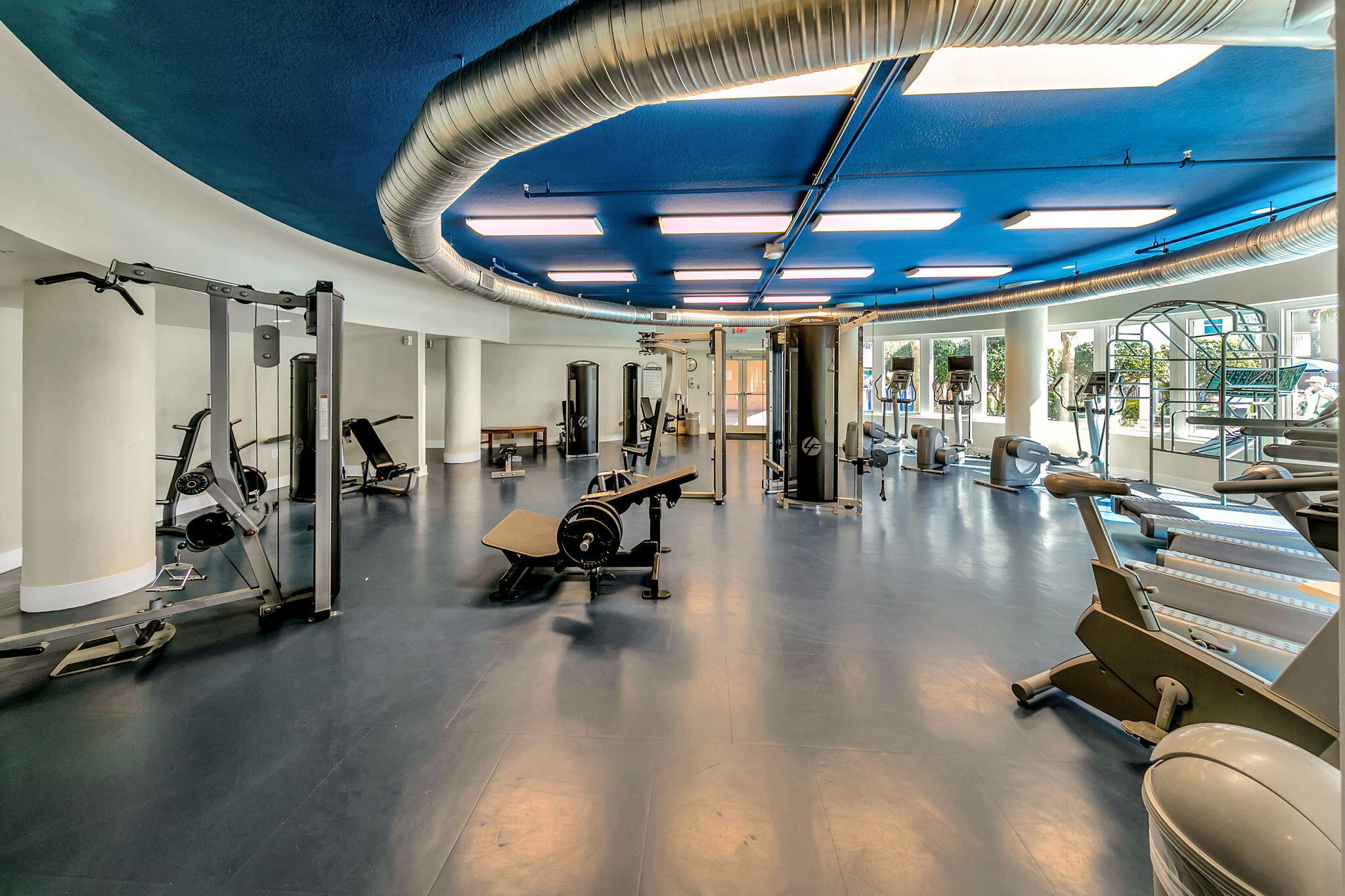 1110 Santa Rosa Boulevard, Unit A231 Fort Walton Beach, FL 32548 - Photo 44 of 59 a view of a room with gym equipment