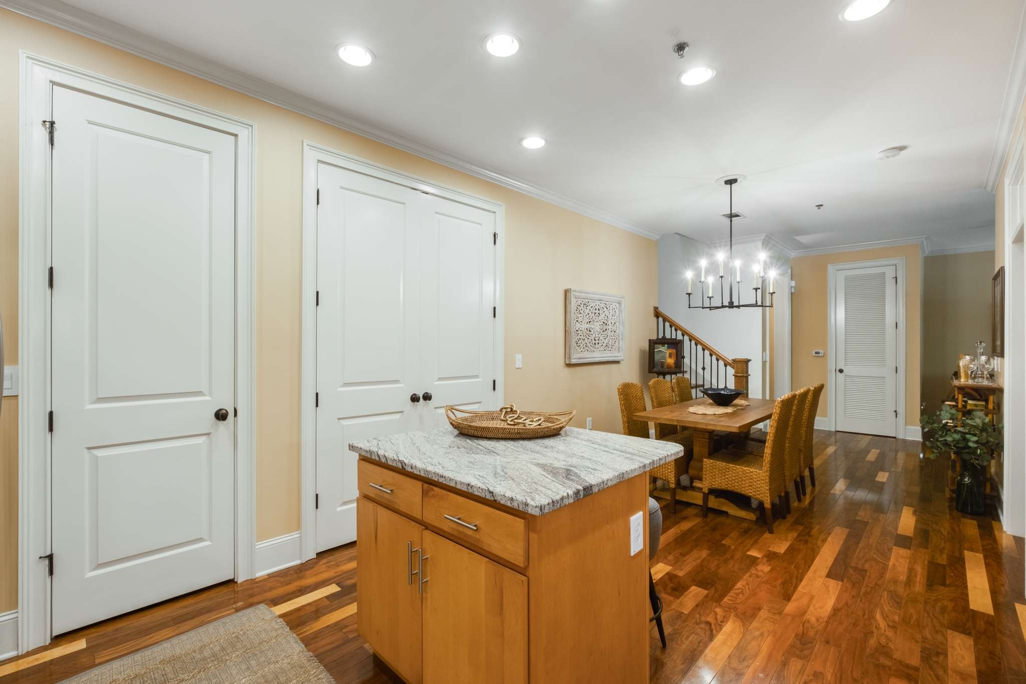 4401 Ridgefield Way Nashville, TN 37205 - Photo 18 of 46 a view of a kitchen area with furniture and wooden floor