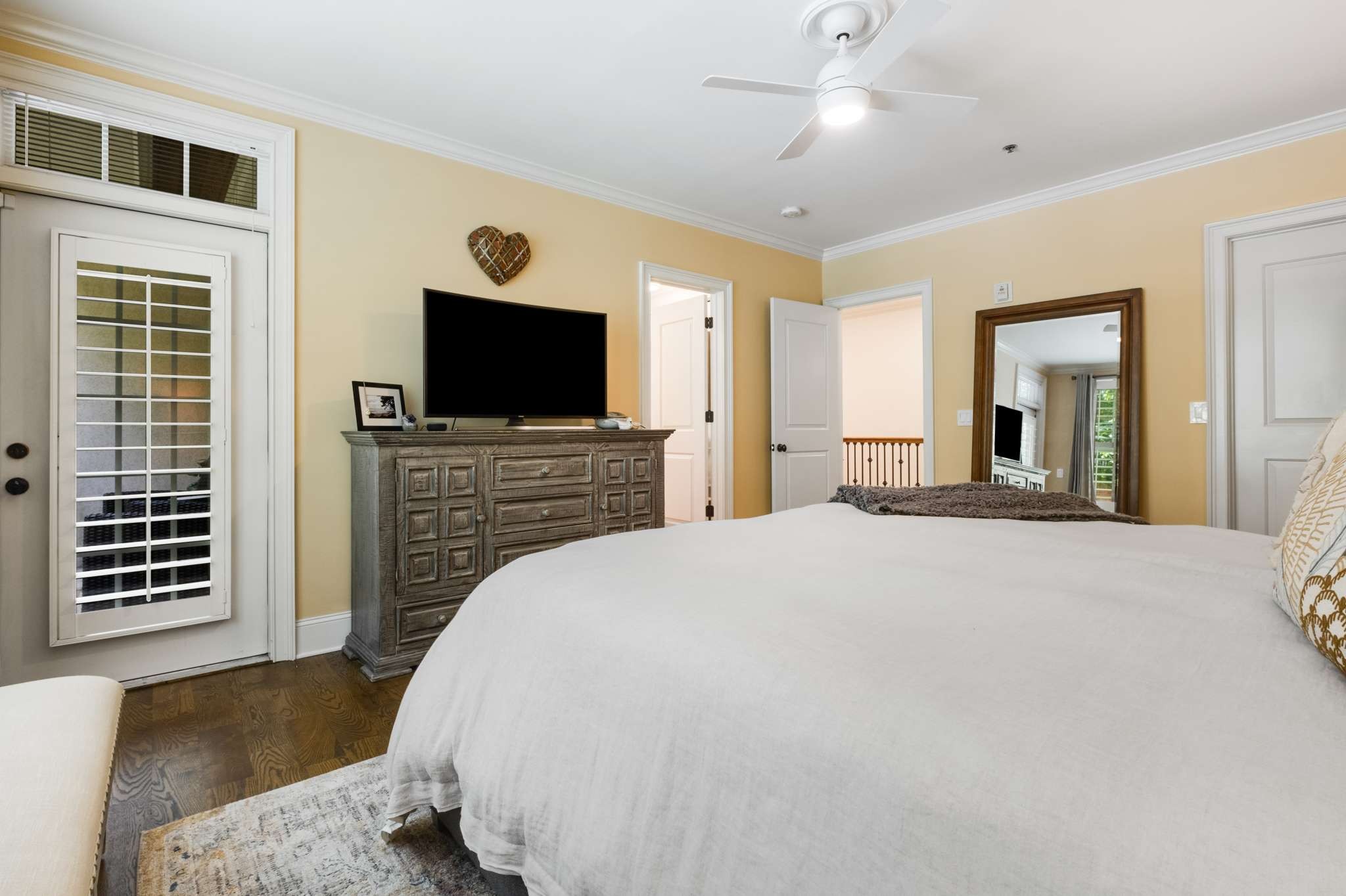 4401 Ridgefield Way Nashville, TN 37205 - Photo 26 of 46 a bedroom with a bed and a flat screen tv