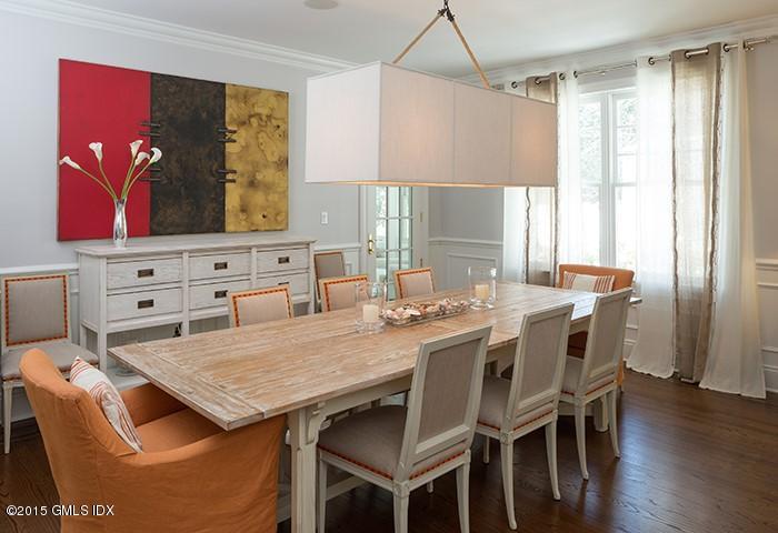 14 Rocky Point Road Old Greenwich, CT 06870 - Photo 9 of 23 a view of a dining room with furniture and window