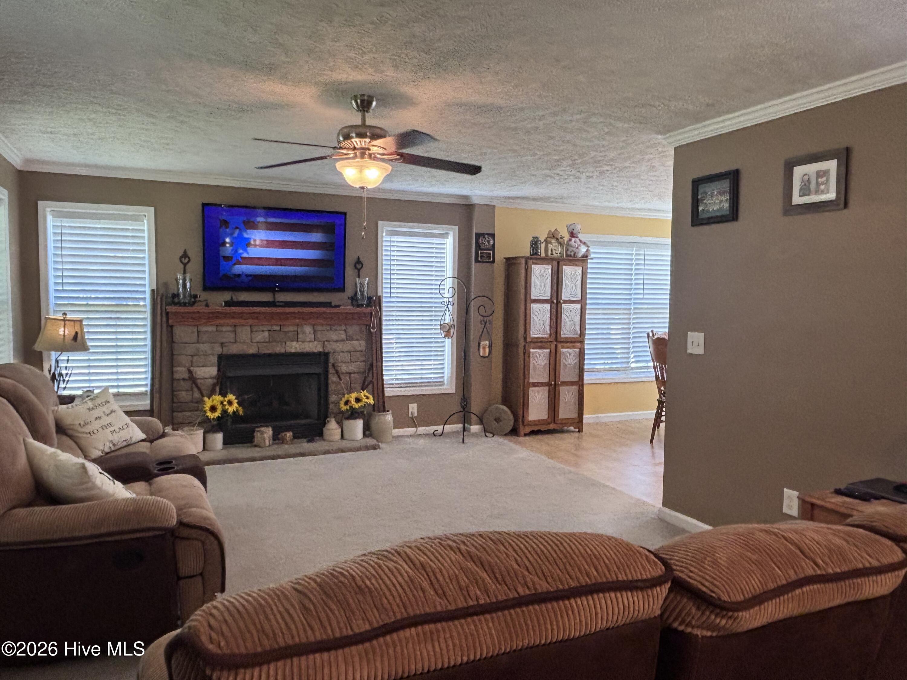 753 New Hope Church Road Como, NC 27818 - Photo 4 of 44 Den from foyer