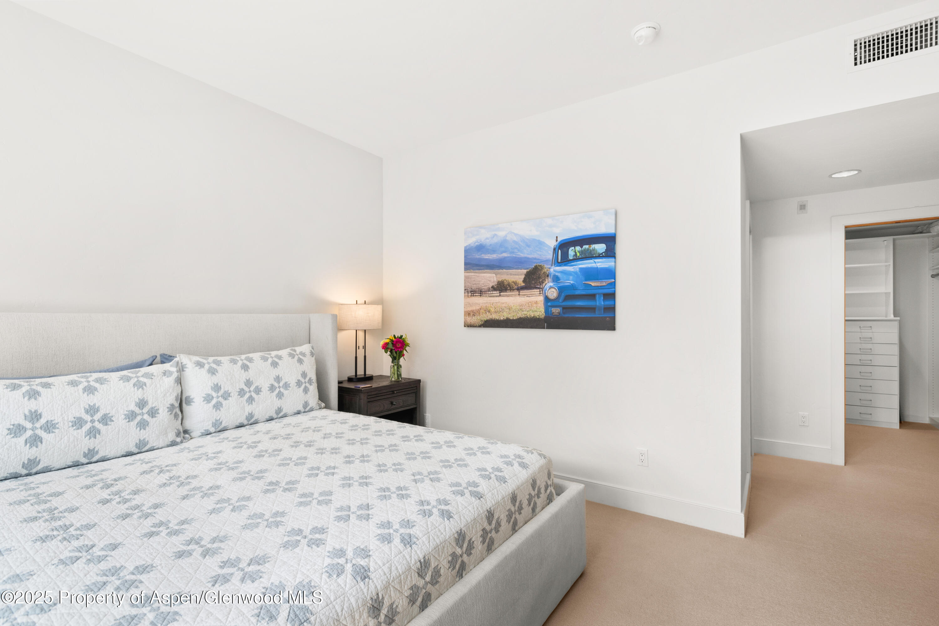 227 Midland Avenue, Unit 24 Basalt, CO 81621 - Photo 5 of 12 a bedroom with a bed and a painting