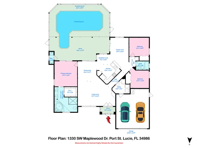 $415,000 | 1330 Southwest Maplewood Drive, Port St. Lucie, FL 34986