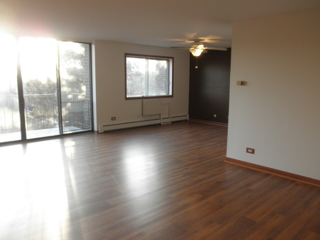 4731 St Joseph Creek Road, Unit 3G Lisle, IL 60532 - Photo 4 of 12 an empty room with wooden floor and windows
