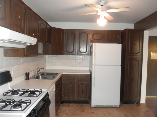 4731 St Joseph Creek Road, Unit 3G Lisle, IL 60532 - Photo 5 of 12 a kitchen with stainless steel appliances a stove a refrigerator and cabinets