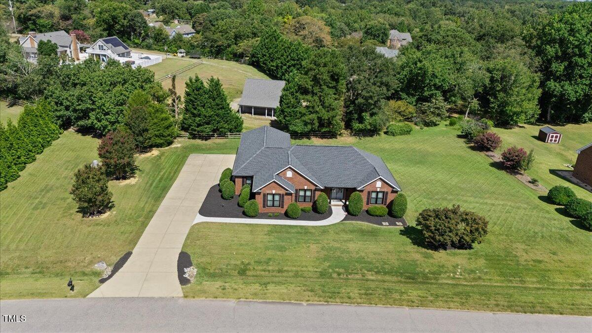 1005 Bellewood Farms Road Raleigh, NC 27603 - Photo 61 of 61 an aerial view of a house