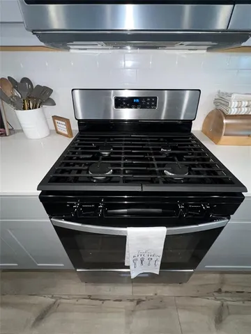 a close view of stove