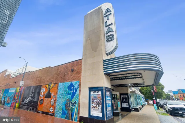 a front view of a building