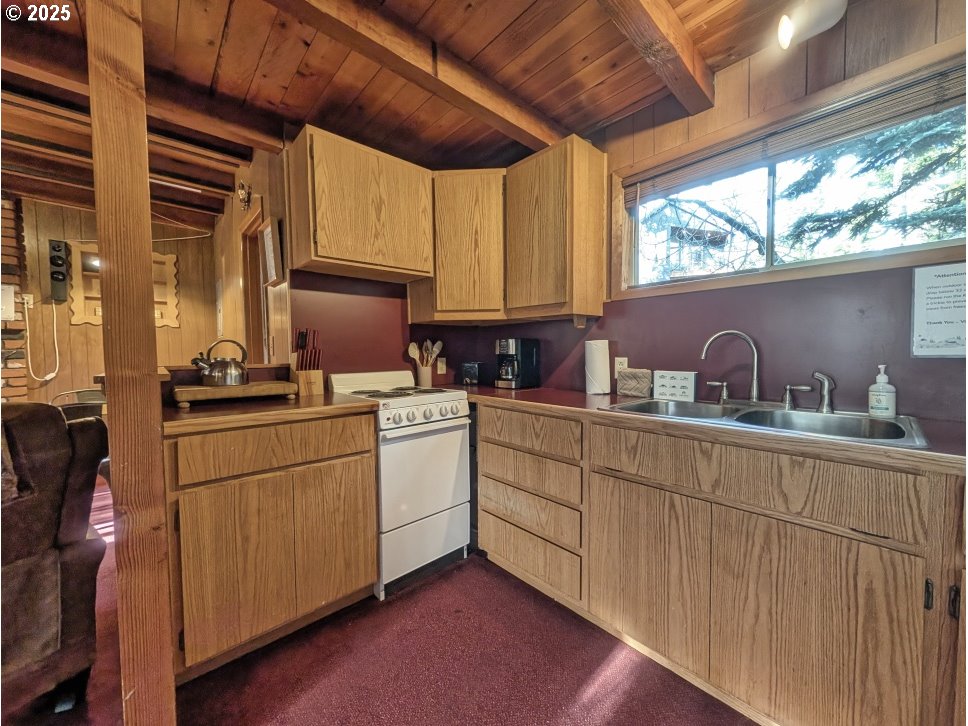 89255 Government Camp Loop Government Camp, OR 97028 - Photo 12 of 37 a kitchen with sink a window and appliances