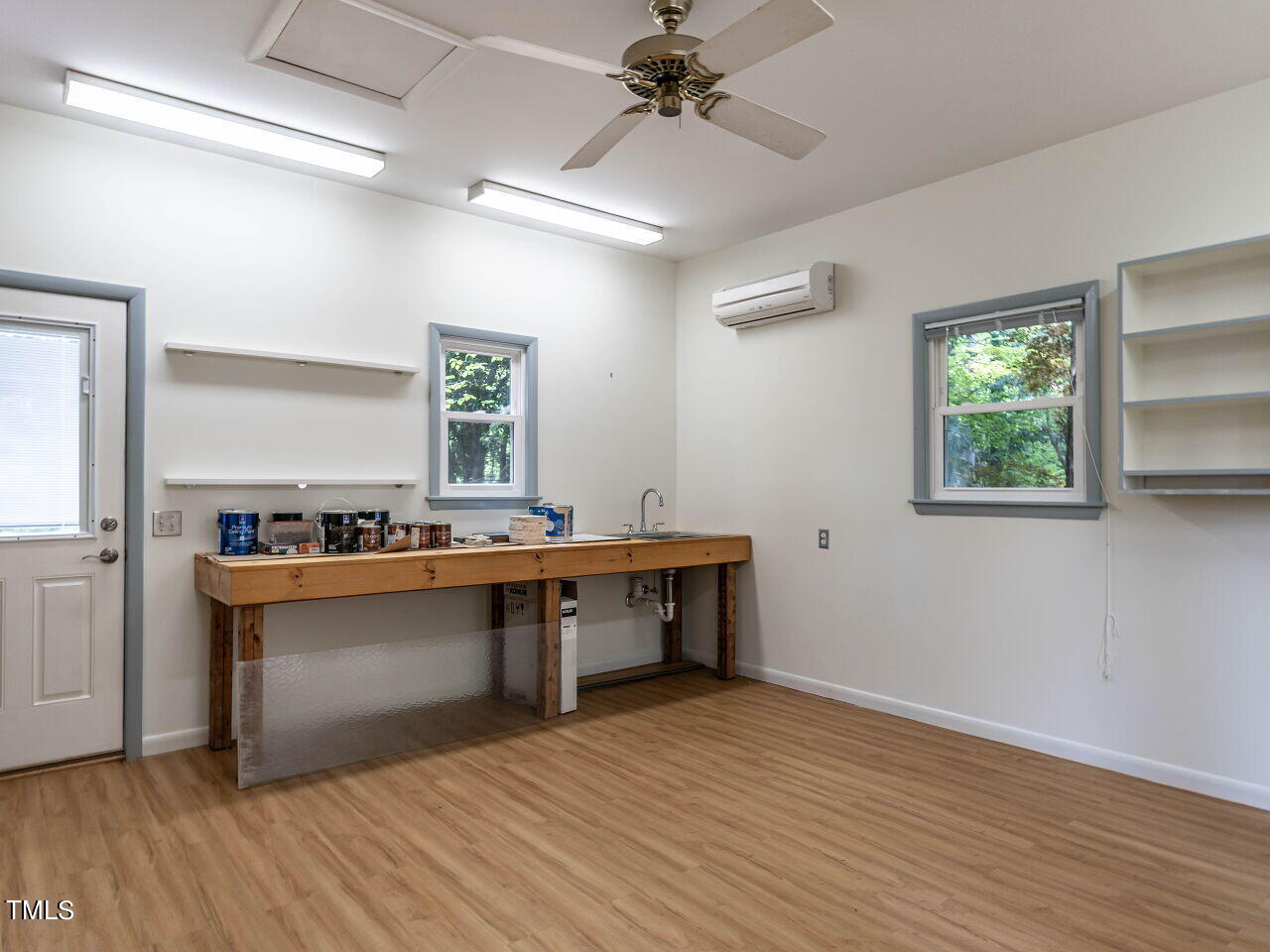 2204 Myron Drive Raleigh, NC 27607 - Photo 37 of 57 Wired, heated and cooled shed for art, woodworking, crafts, music, gaming etc.