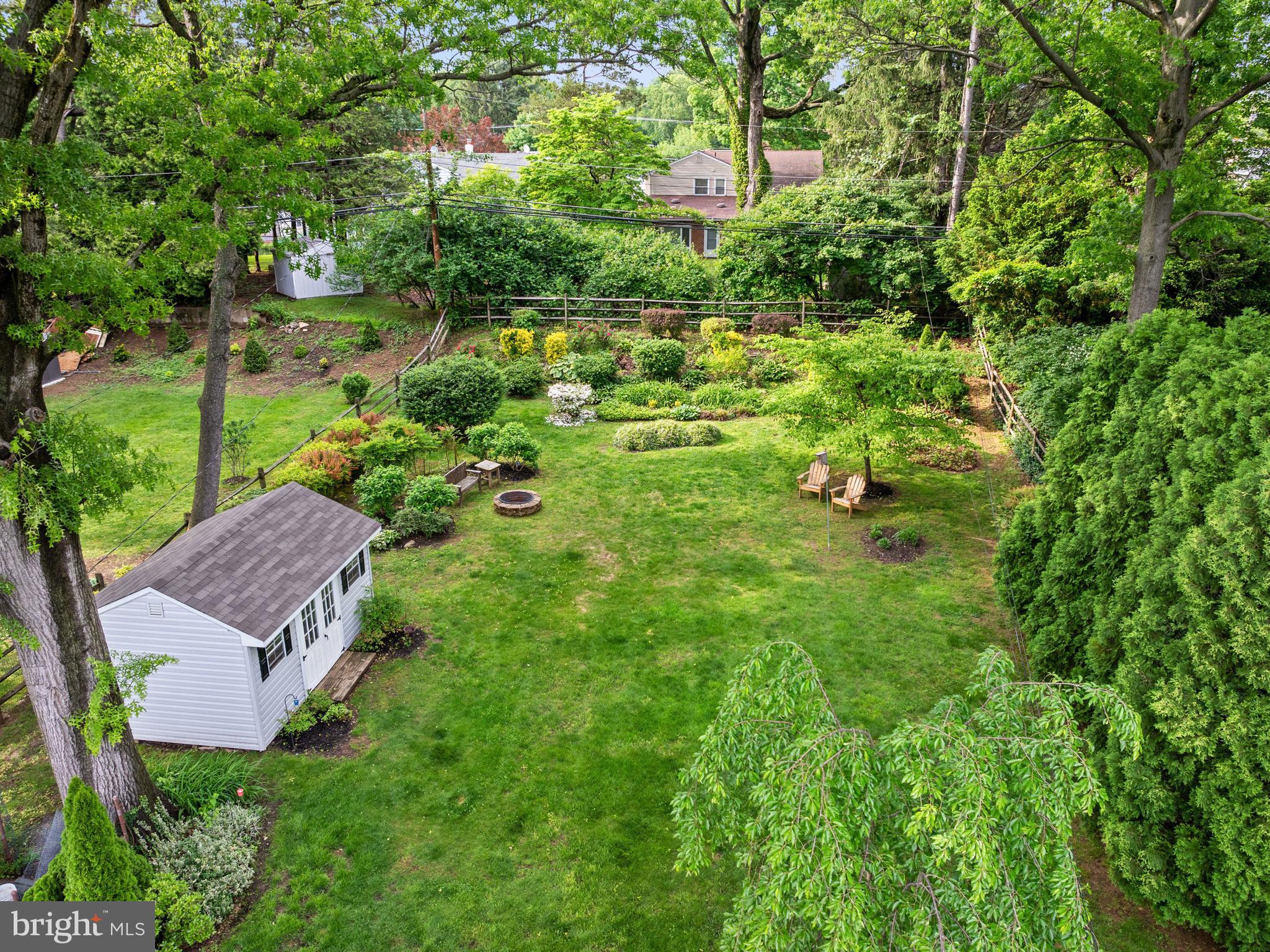129 Kingston Road Cheltenham, PA 19012 - Photo 33 of 40 Rear Yard Overview