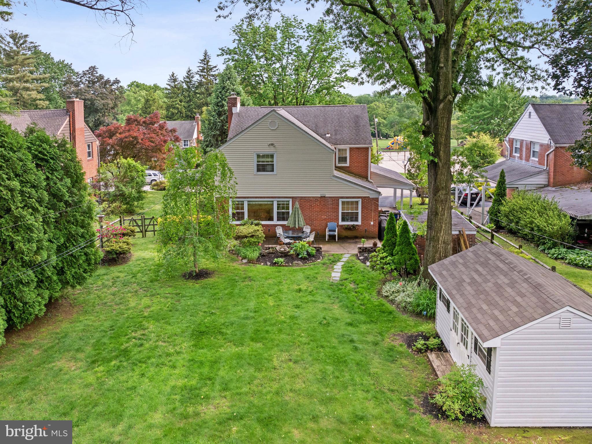 129 Kingston Road Cheltenham, PA 19012 - Photo 34 of 40 Rear Yard Overview
