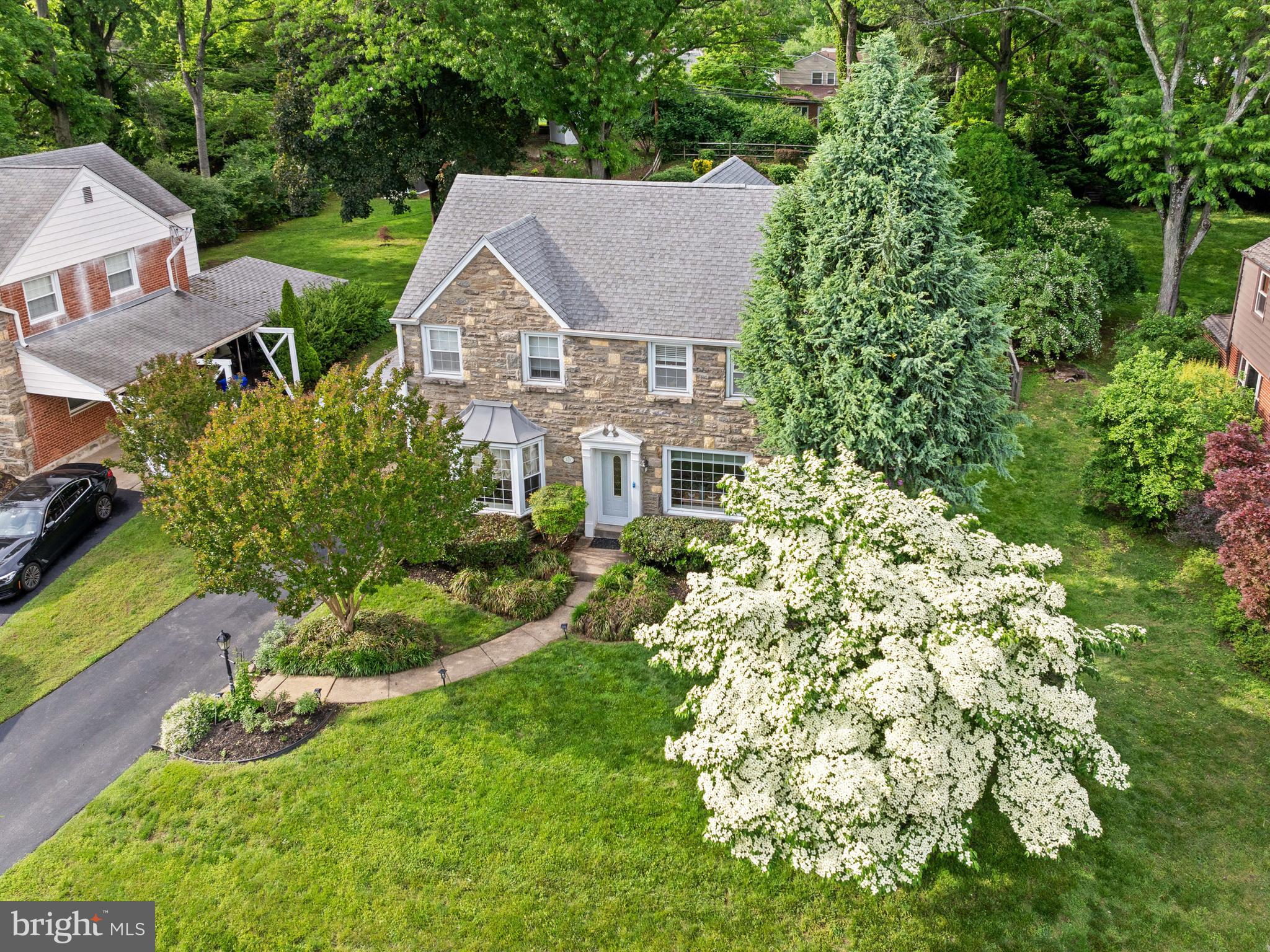129 Kingston Road Cheltenham, PA 19012 - Photo 37 of 40 Property Aerial - Front