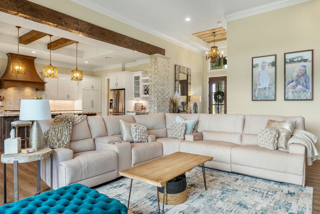 7650 Rolling Creek Road Burton, TX 77835 - Photo 3 of 22 a living room with furniture and a large window